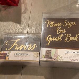 David Tutera Wedding sign bundle used